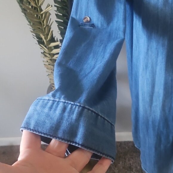 Judy Blue Button Down Denim Dress - Picture 8 of 15